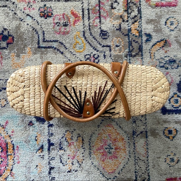 Straw Basket Bag Handbag - Picture 6 of 9